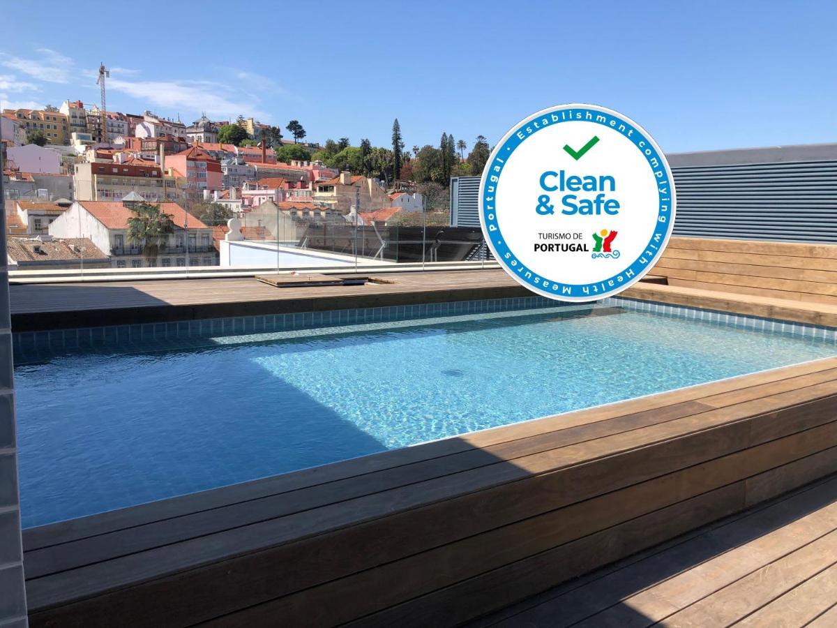 Apartament New!! Luxury Avenida Da Liberdade Flat- With Rooftop And Pool Lizbona Zewnętrze zdjęcie