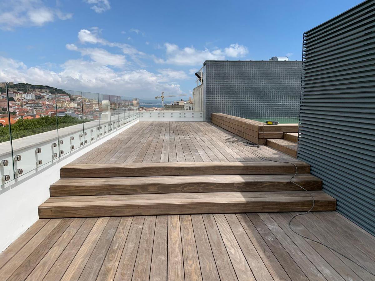 Apartament New!! Luxury Avenida Da Liberdade Flat- With Rooftop And Pool Lizbona Zewnętrze zdjęcie