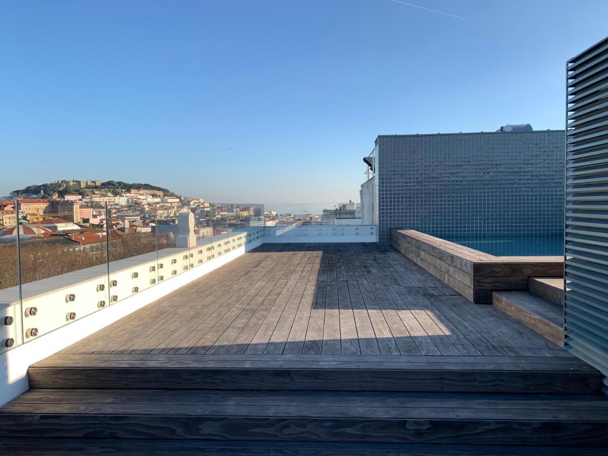Apartament New!! Luxury Avenida Da Liberdade Flat- With Rooftop And Pool Lizbona Zewnętrze zdjęcie