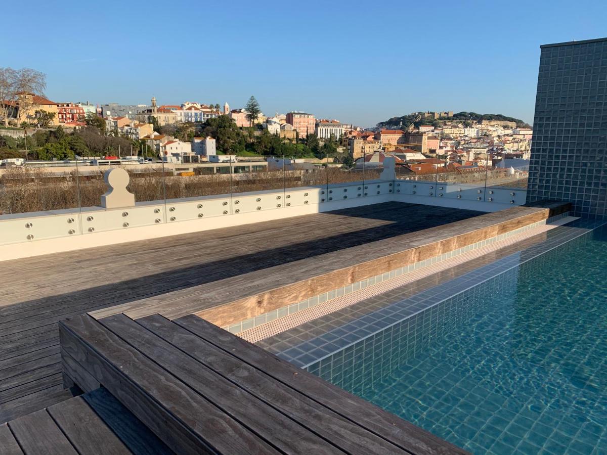 Apartament New!! Luxury Avenida Da Liberdade Flat- With Rooftop And Pool Lizbona Zewnętrze zdjęcie